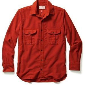 Filson Moleskin Seattle Shirt - burnt orange. Women’s large. Rare find!